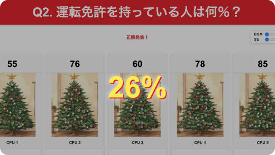 %クイズ